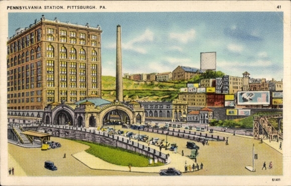 Ak Pittsburgh Pennsylvania VS, treinstation van Pennsylvania