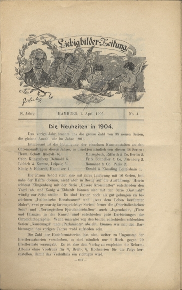 Liebig pictures newspaper advertising Dreser issue 4, volume 10, 1905