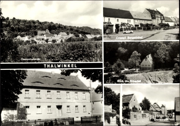Ak Thalwinkel Bad Bibra im Burgenlandkreis, Bergwinkel, Klubgaststätte, Dorfstraße, Bibertal
