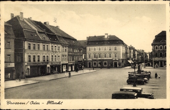 Ak Kosierz Kossar Cossar Crossen Oder Ostbrandenburg, Markt