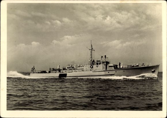 Ak Deutsches Kriegsschiff, Räumboot, Kriegsmarine