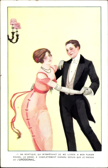 Artist Postcard My sciatica that prevented me from indulging in my Urodonal lust