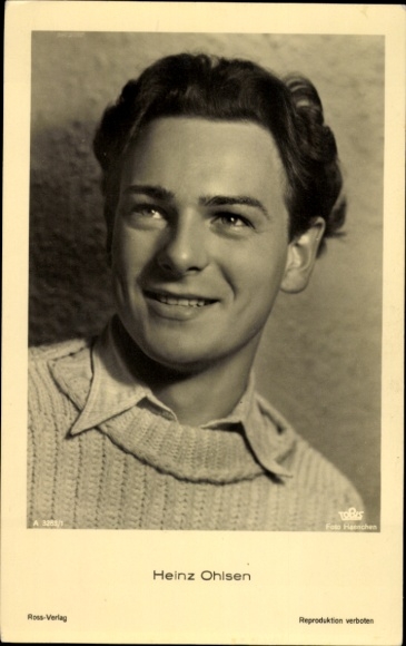 Postcard Actor Heinz Ohlsen, portrait