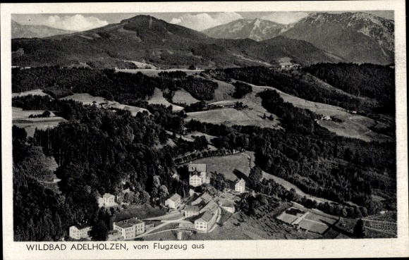 Ak Adelholzen Siegsdorf in Opper-Beieren, luchtfoto
