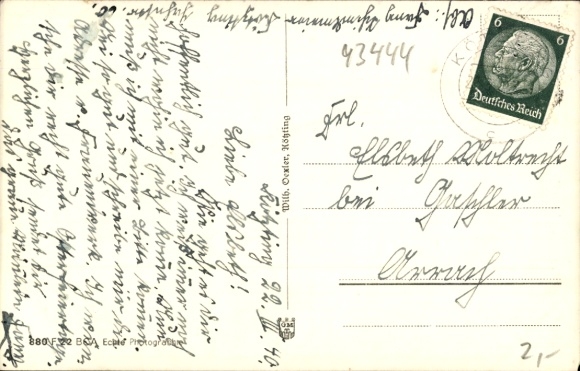 Postcard Bad Kötzting in the Bavarian Forest, general view