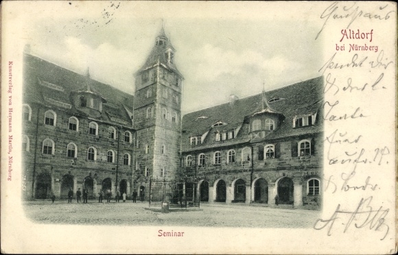 Reliëfkaart Altdorf bij Neurenberg in Midden-Franken Beieren, seminar