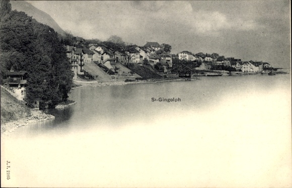 KP Saint Gingolph Canton Valais Szwajcaria, widok ogólny
