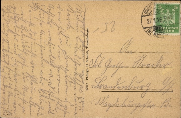 Postcard Treuenbrietzen in Brandenburg, park management, garden