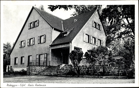 Postcard Nideggen in the Eifel, Haus Hortensia