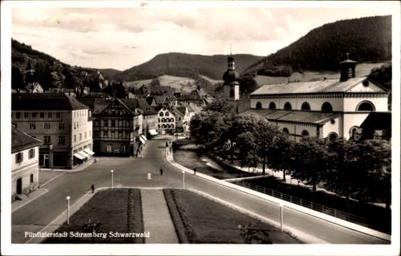 Ak Schramberg im Schwarzwald, Teilansicht