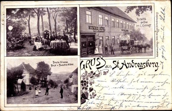 PC St. Andreasberg Braunlage in the Harz Mountains, Busch&#39;s Hotel, Breite Straße
