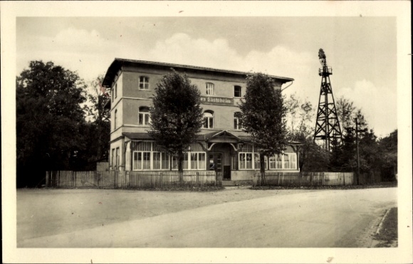 Ak Neudorf Harzgerode im Harz, Krauses Gästeheim, Windrad