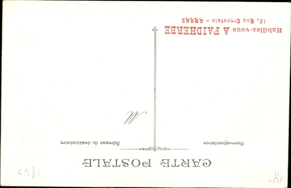 Postcard Simple erreur, Si tu recommences, petit galopin