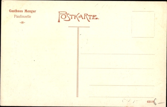 Postcard Paulinzella Königsee Rottenbach in Thuringia, forester's house, old monastery building