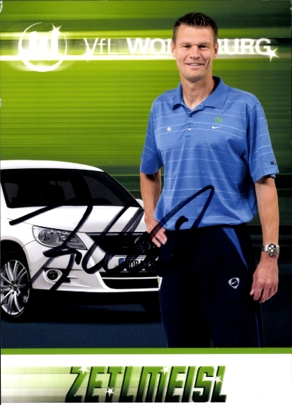 Autogrammkarte Reha Trainer Markus Zetlmeisl, VfL Wolfsburg, Autogramm
