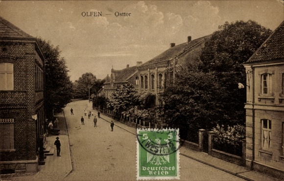 Postcard Olfen in Westfalen, Ostttor