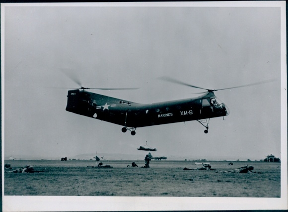 Photo helicopter, American military aircraft, Piasecki HRP1