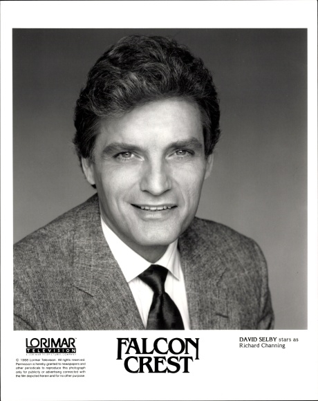 Postcard Actor David Selby, Portrait, Role Richard Channing, Series Falcon Crest