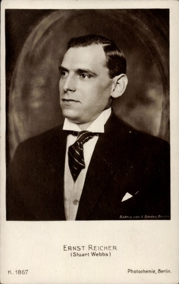Ak Schauspieler Ernst Reicher, Stuart Webbs, Portrait