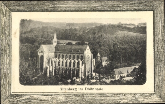 Passepartout Ak Altenberg Dhünntal, Kloster Ansicht