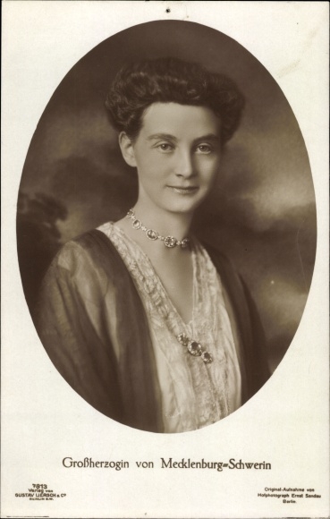 Ak Groothertogin Alexandra van Mecklenburg-Schwerin, portret
