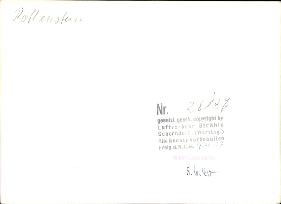 Photo Rottenstein Aidhausen, aerial photograph, tower, forest