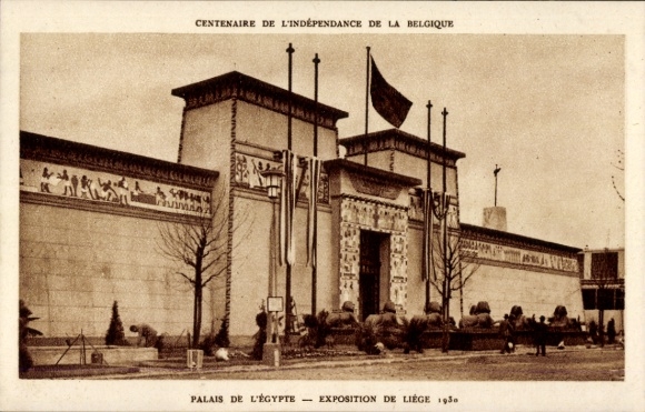 Postcard Liège Liège Wallonia, Exhibition 1930, Palace of Egypt