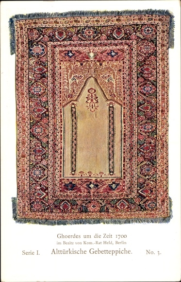 Ac Masterpieces of Oriental Knotting I 3, Old Turkish Prayer Rugs, Ghoerdes