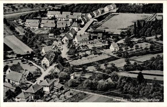 Postcard Birkenfeld an der Nahe, aerial photograph
