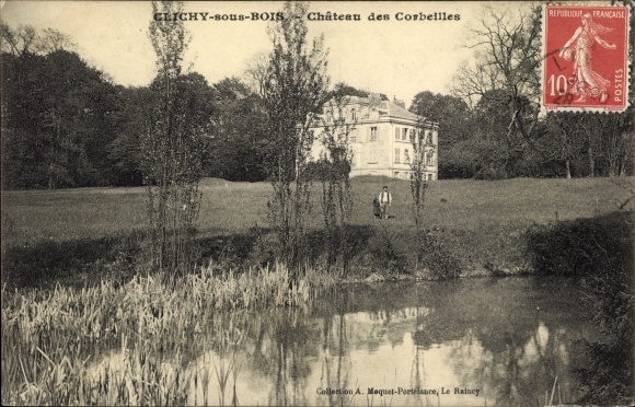 Ak Clichy sous Bois Seine Saint Denis, Chateau des Corbeilles