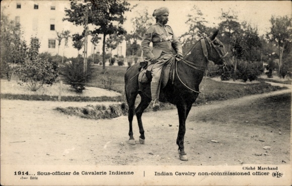 CPA Armée Anglo-Indienne, Sous-officier de Cavalerieindine