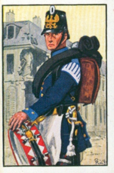 Collection picture German uniforms, Album III Volume 1 picture 95, drummers of the field bakery column