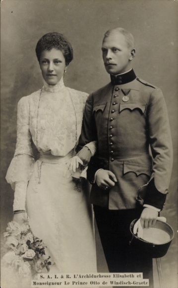 Ak Otto zu Windisch-Graetz, Elisabeth Marie, Hochzeit