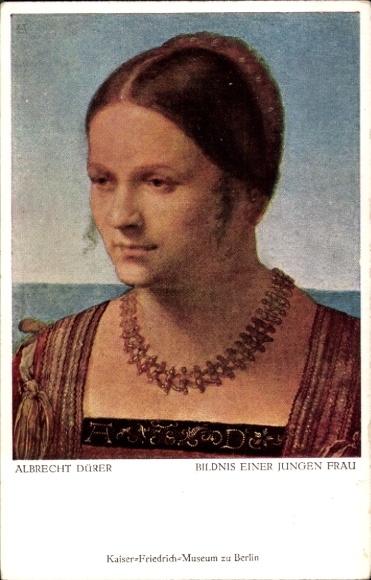 Artist Postcard Dürer, Albrecht, portrait of a young woman, portrait