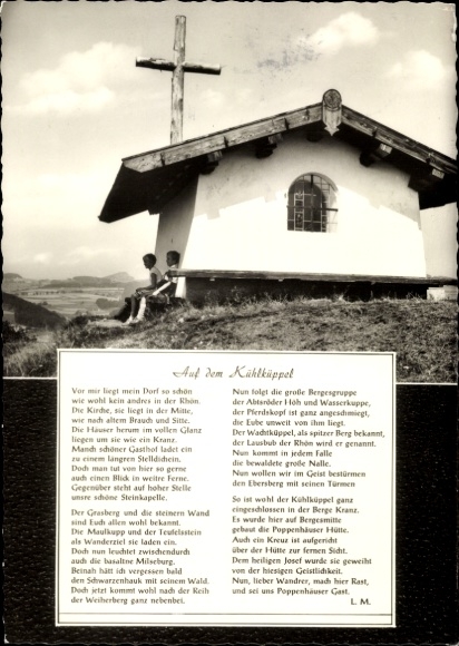 KP Poppenhausen an der Wasserkuppe Rhön, Kühlkuppel, wiersz