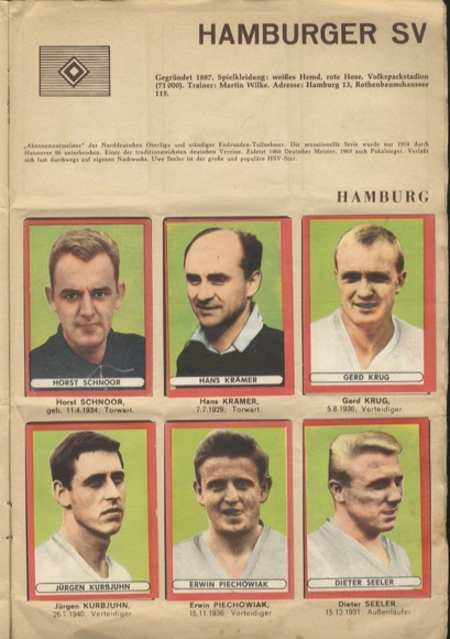 Football album collector's picture album Otto Sicker Verlag, Wiesbaden 1963/64