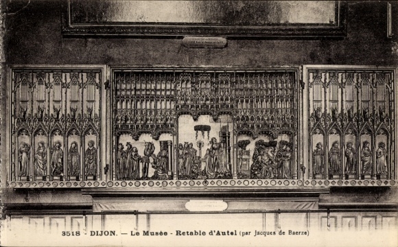 KP Dijon Côte d'Or, Retabel d'Autel, grafika muzealna autorstwa Jacques'a de Baerze