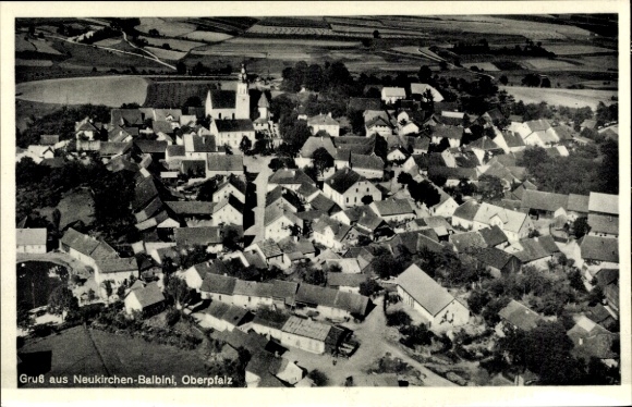 Ak Neukirchen Balbini in der Oberpfalz, Fliegeraufnahme