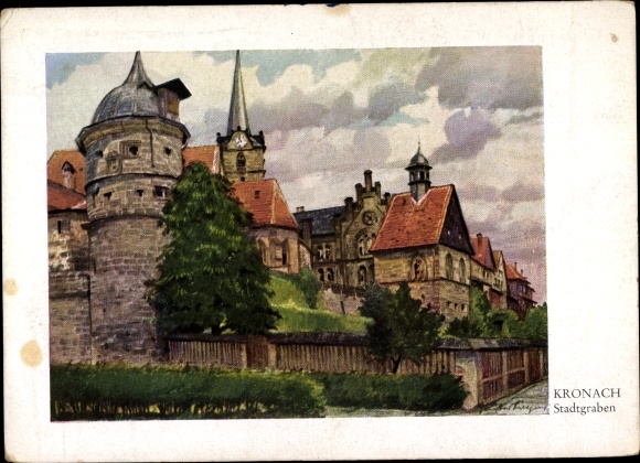 Artist PC Lüttgens, Gustav, Kronach, Stadtgraben