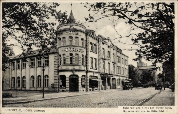 Postcard Bitterfeld in Saxony-Anhalt, Hotel Döring