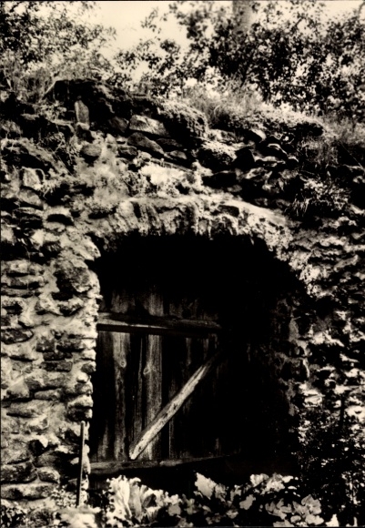 Ak Bischofswerda in Sachsen, Alte Stadtmauer,  Ruine, Foto von Heinz Ihle