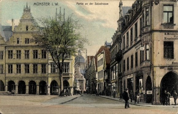Ak Münster in Westfalen, An der Salzstraße