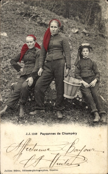 KP Champéry Szwajcaria, Żony rolników