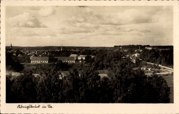 Postcard Königsbrück in Upper Lusatia, general view