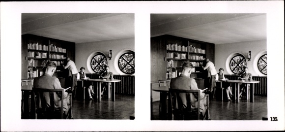Stereo spatial image Photo The NS model companies 1937-38 No. 132 Landfeuergesellschaft Prov. Saxony Magdeburg