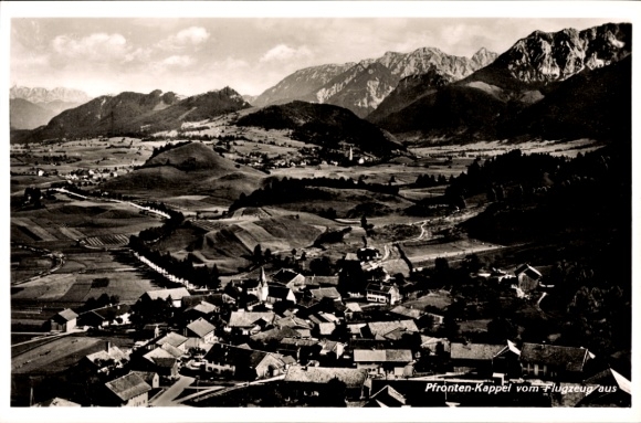 Postcard Kappel Pfronten in Allgäu, aerial photograph