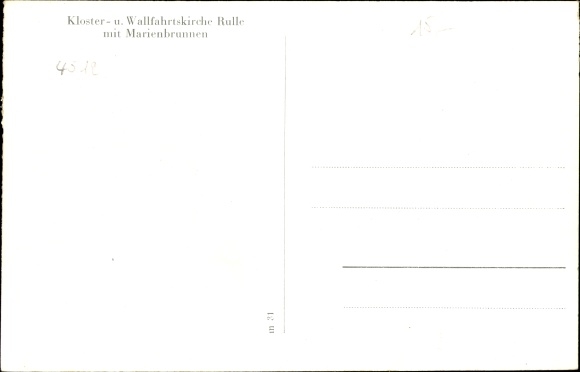 Postcard Rulle Wallenhorst in Lower Saxony, monastery and pilgrimage church Rulle, Marienbrunnen