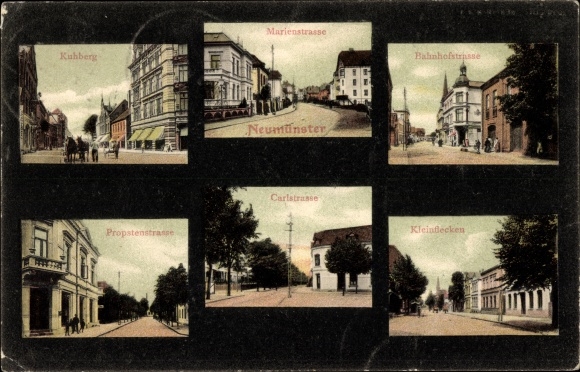 PC Neumünster in Schleswig Holstein, Bahnhofstrasse, Kleinflecken, Kuhberg