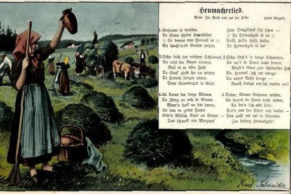 30 individual song cards, Anton Günther