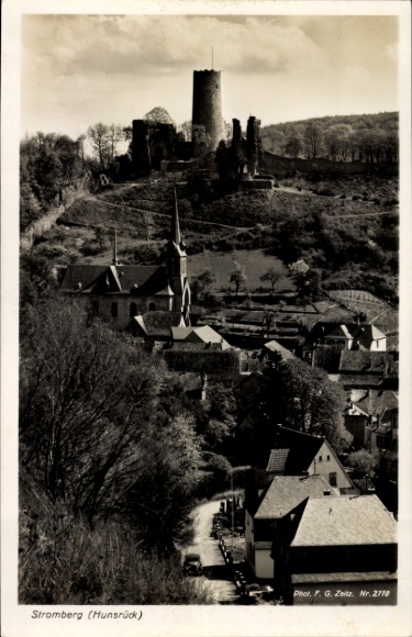 Postcard Stromberg in Hunsrück, tower, general view